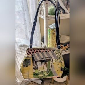 M. Andonia •  Rockabilly Handbag/ Purse | Café des Artiste ☕ 🎨